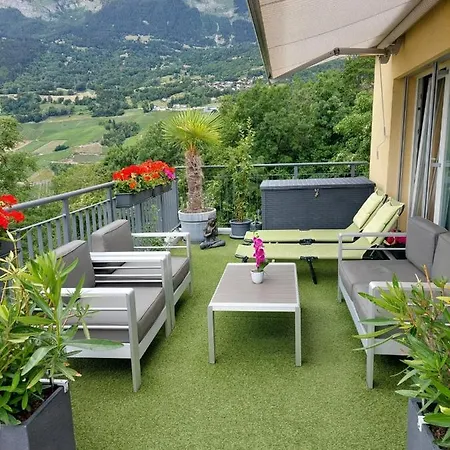 Les Balcons Du Rhone Quarto em Acomodações Particulares Daillon